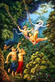 Krishna Enjoys Exultant Forest Pastimes